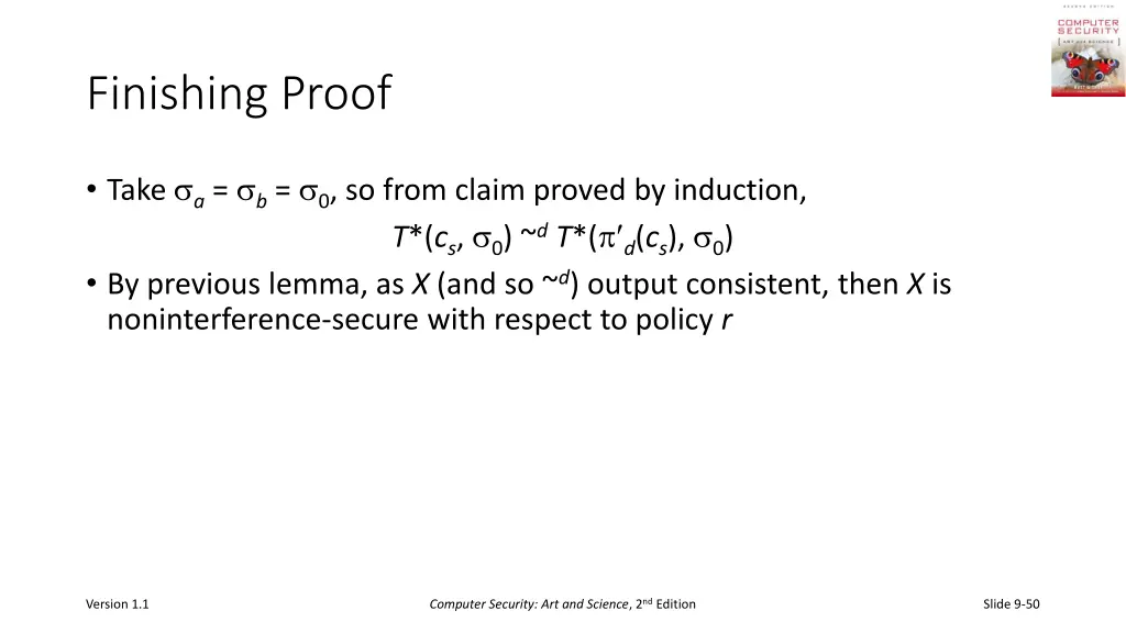 finishing proof
