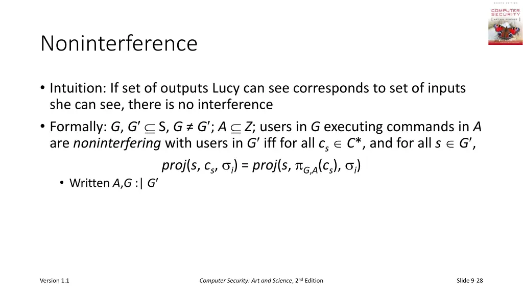 noninterference