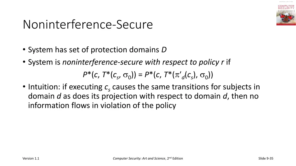 noninterference secure