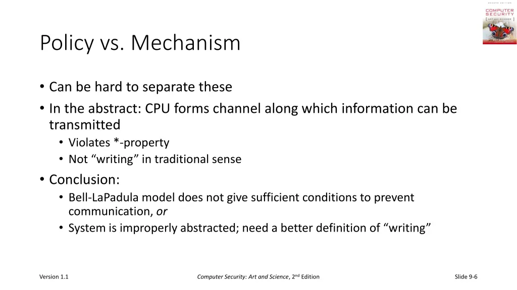 policy vs mechanism