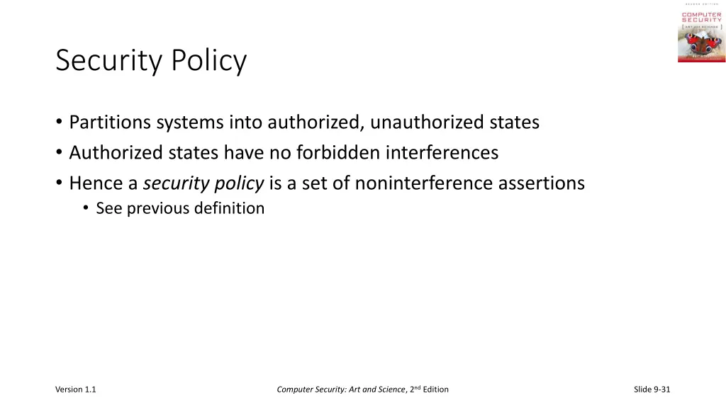 security policy