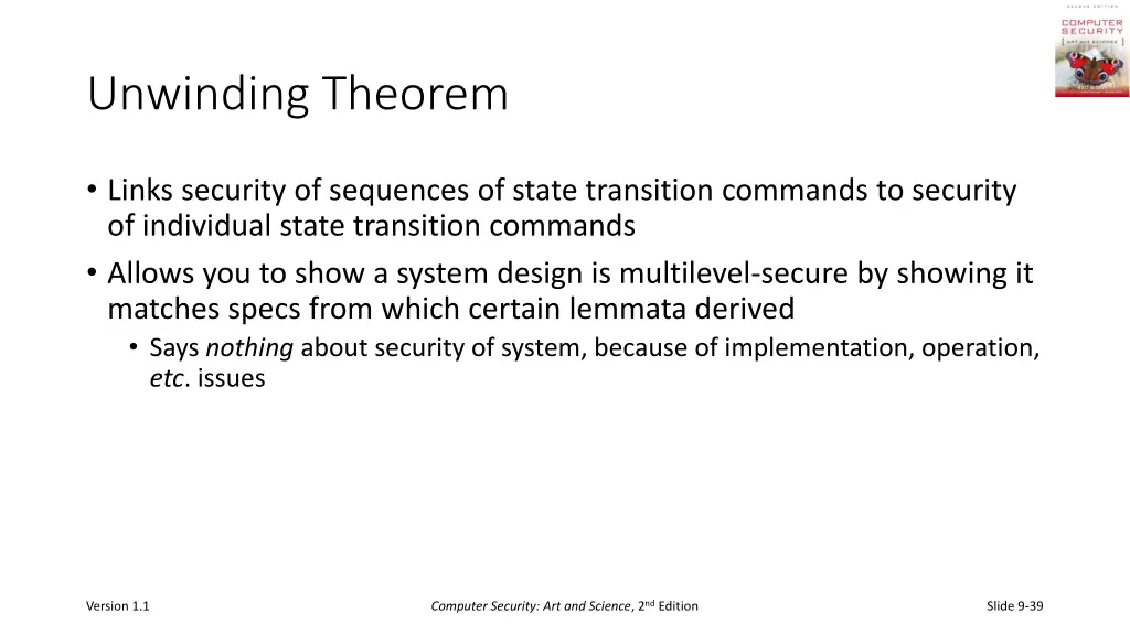 unwinding theorem