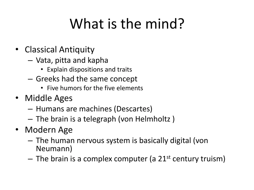 what is the mind