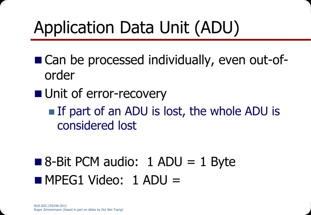 application data unit adu