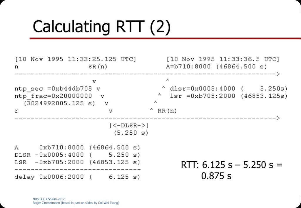 calculating rtt 2