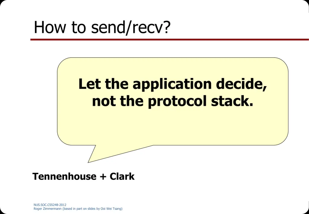 how to send recv