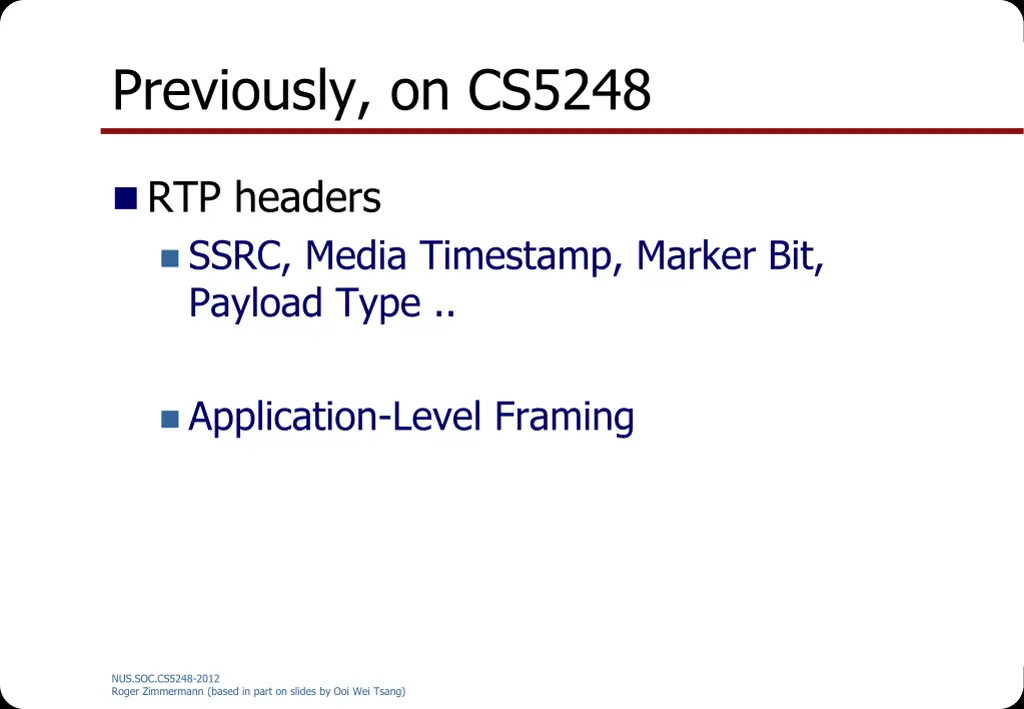 previously on cs5248