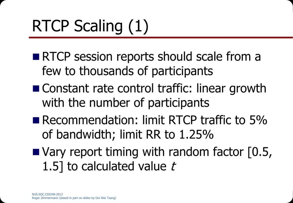 rtcp scaling 1