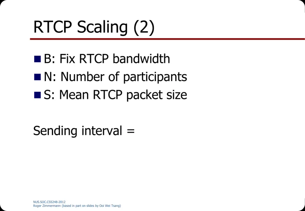rtcp scaling 2