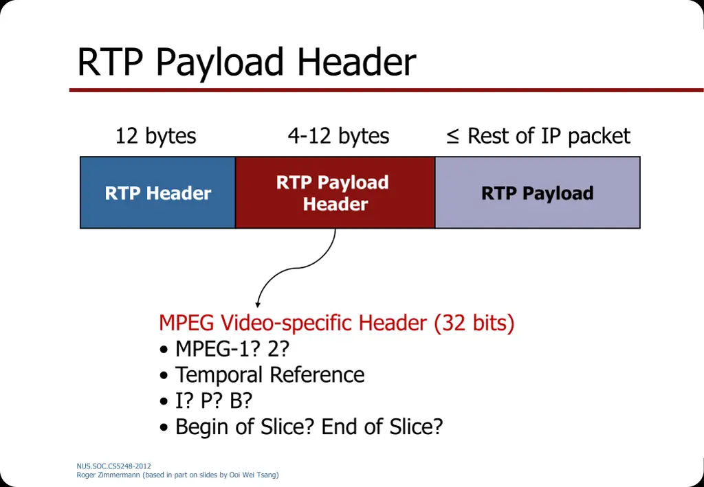 rtp payload header