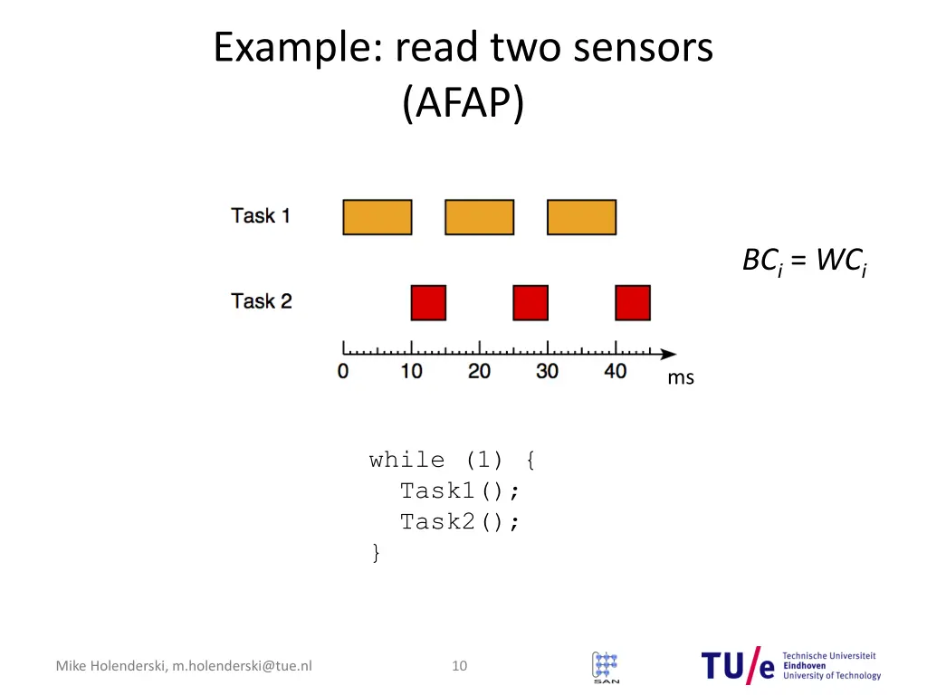 example read two sensors afap