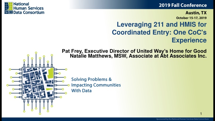 leveraging 211 and hmis for coordinated entry