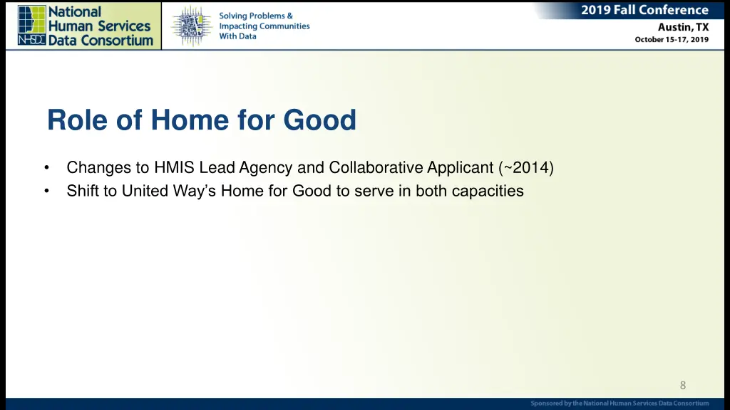 role of home for good