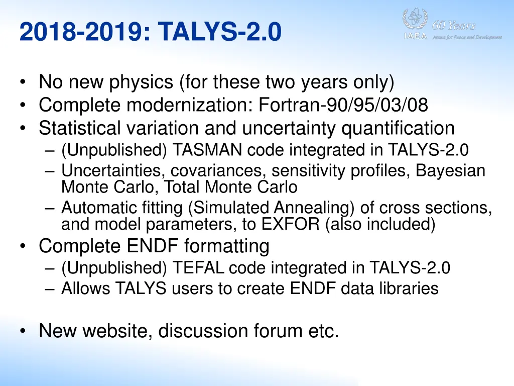 2018 2019 talys 2 0