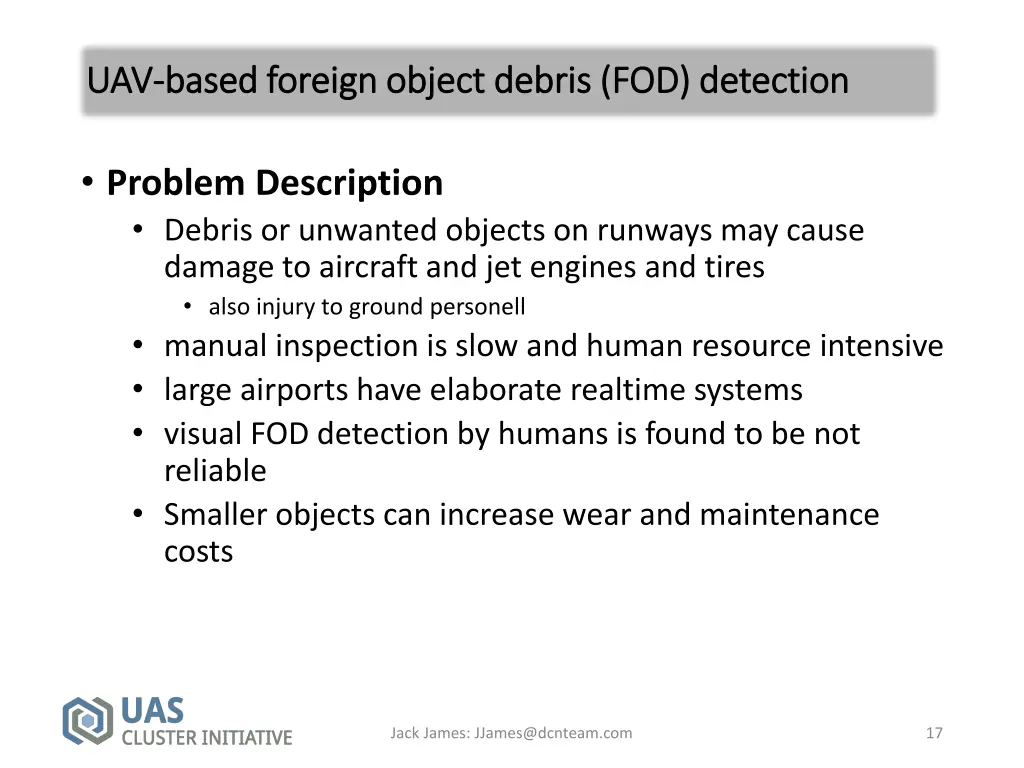 uav uav based foreign object debris fod detection 2