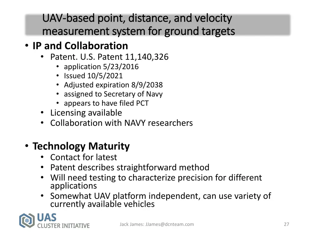 uav uav based point distance and velocity based 5