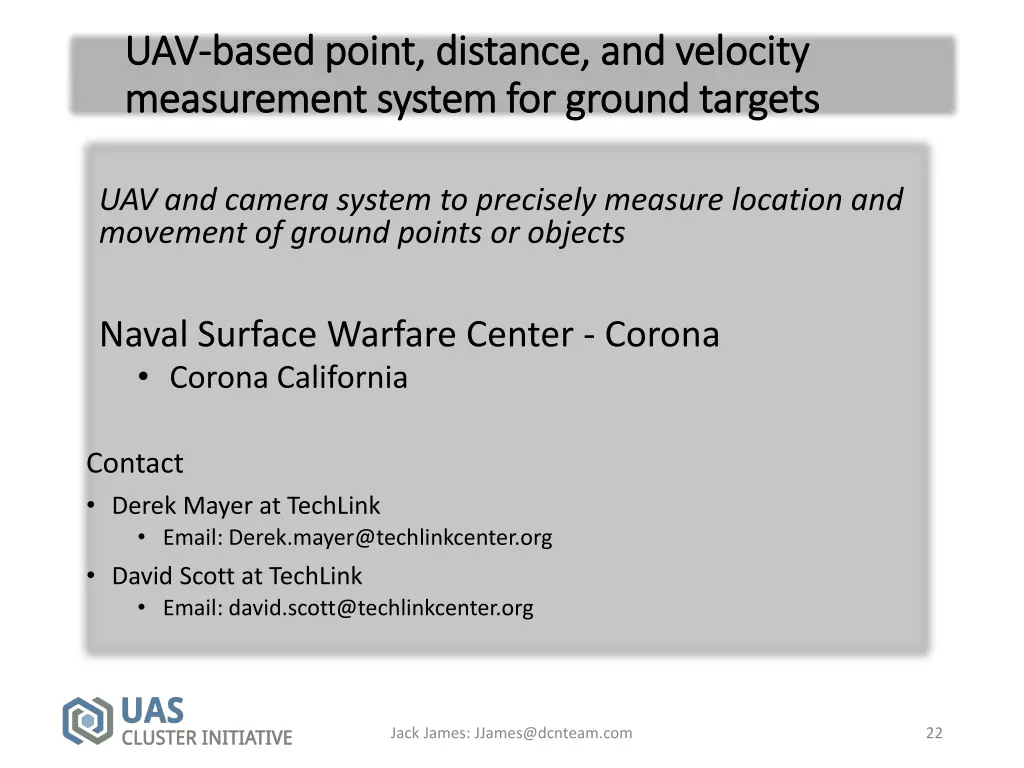 uav uav based point distance and velocity based