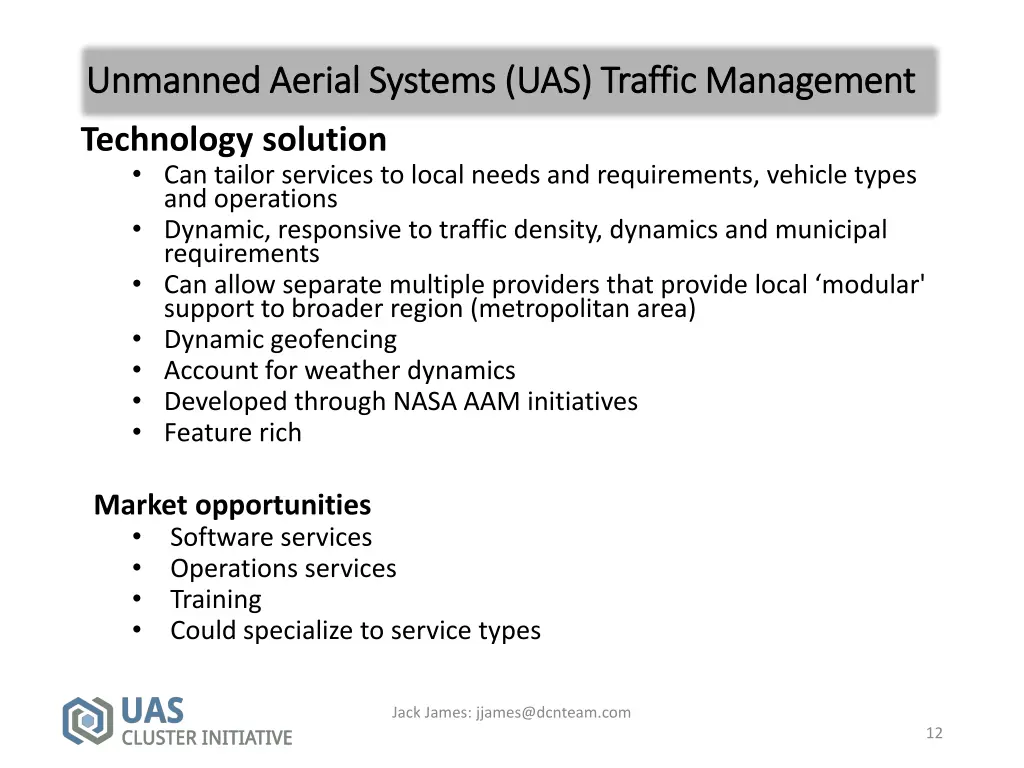unmanned aerial systems uas traffic management 3