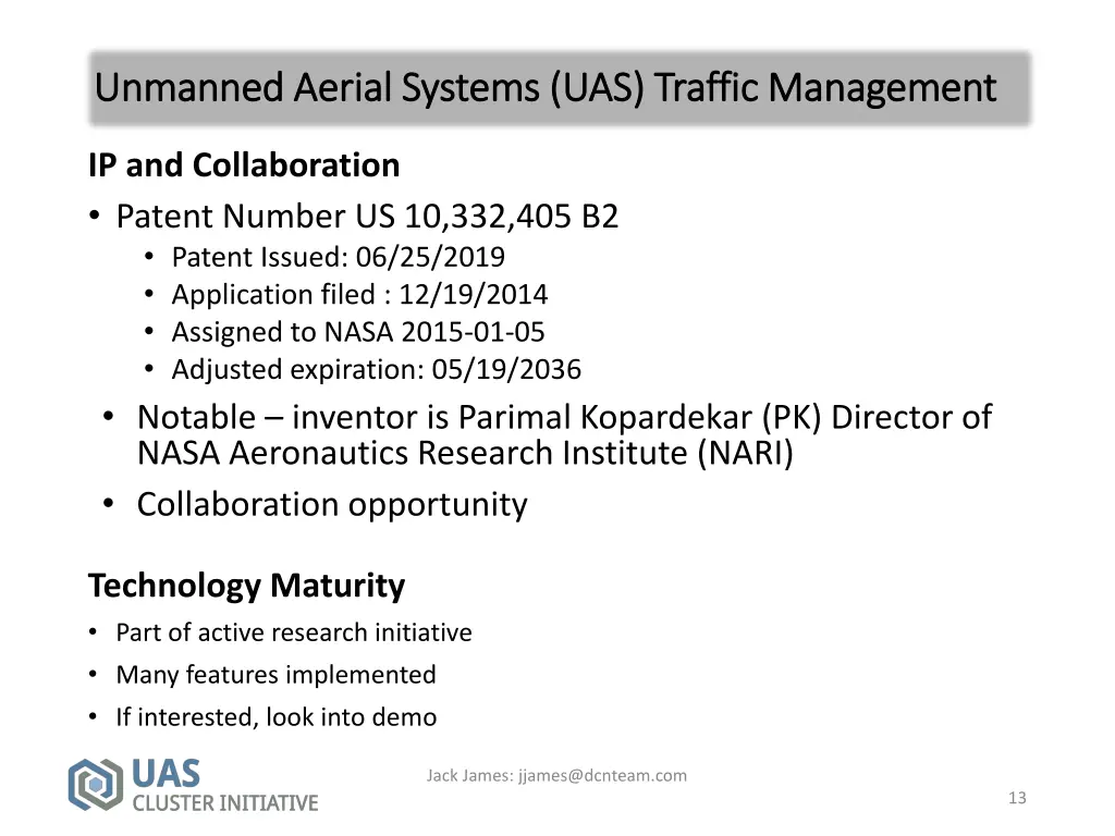 unmanned aerial systems uas traffic management 4