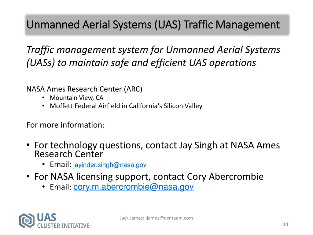 unmanned aerial systems uas traffic management 5