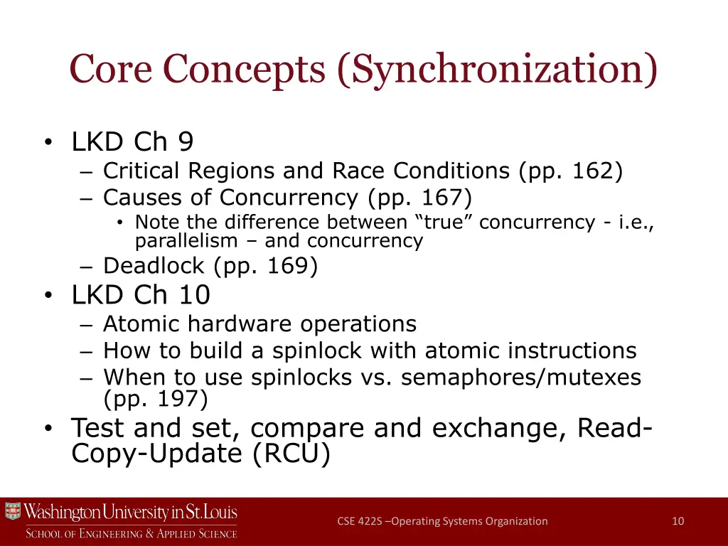 core concepts synchronization