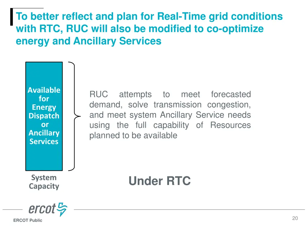 to better reflect and plan for real time grid