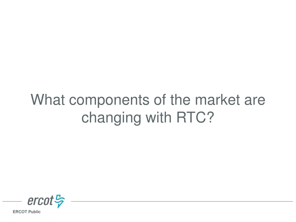 what components of the market are changing with