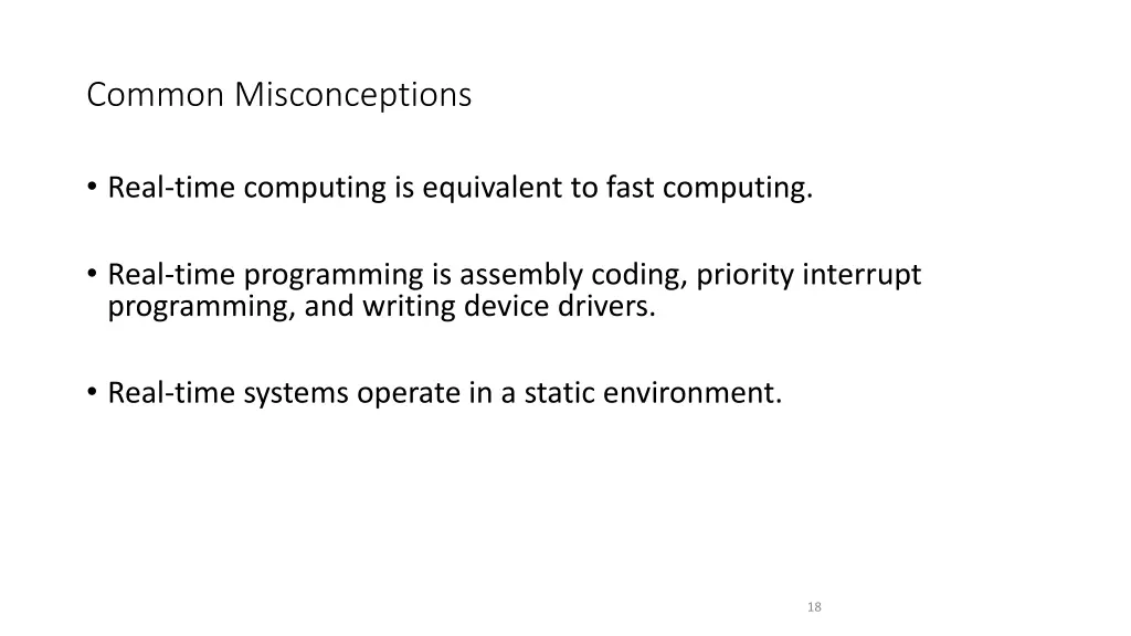 common misconceptions