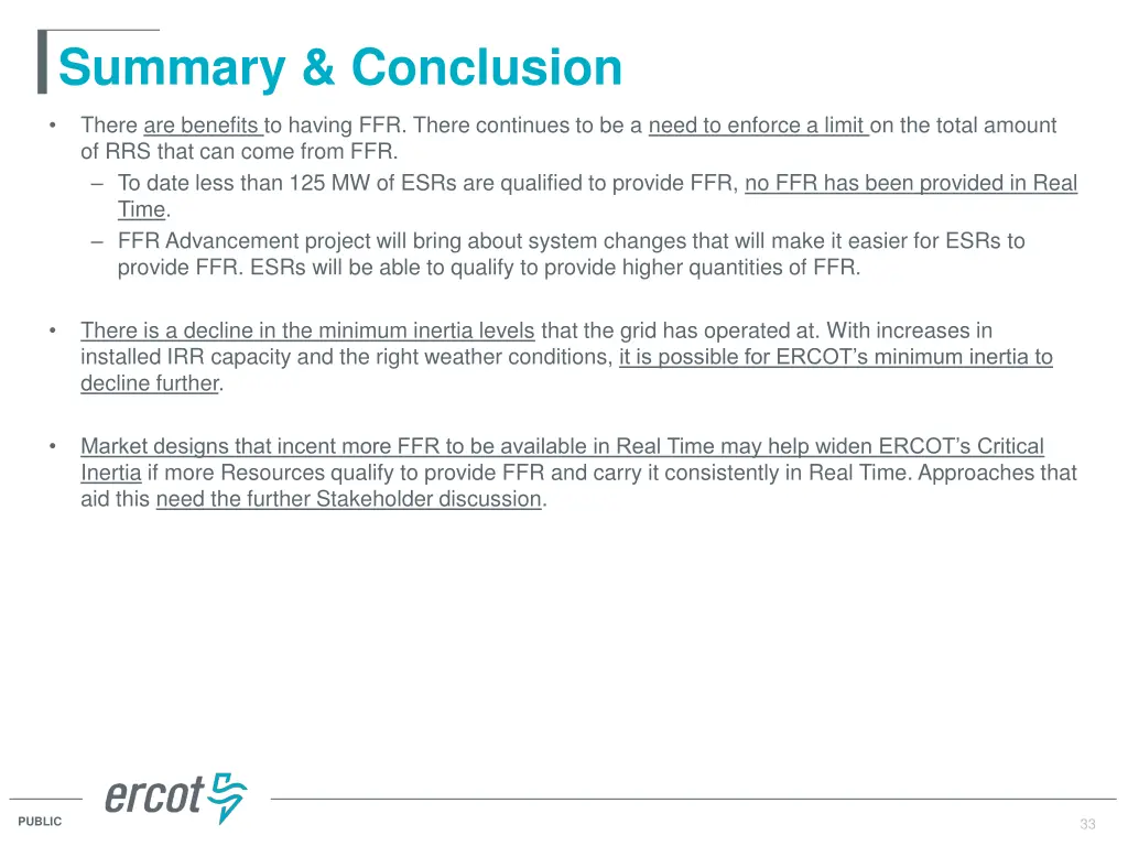 summary conclusion