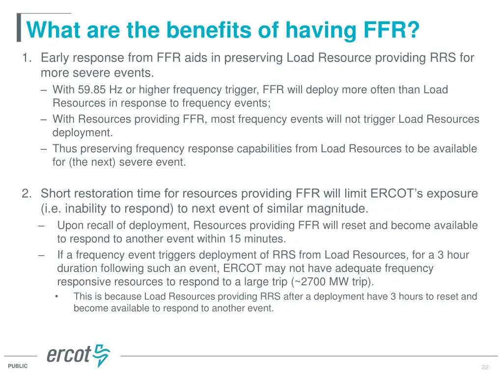 what are the benefits of having ffr