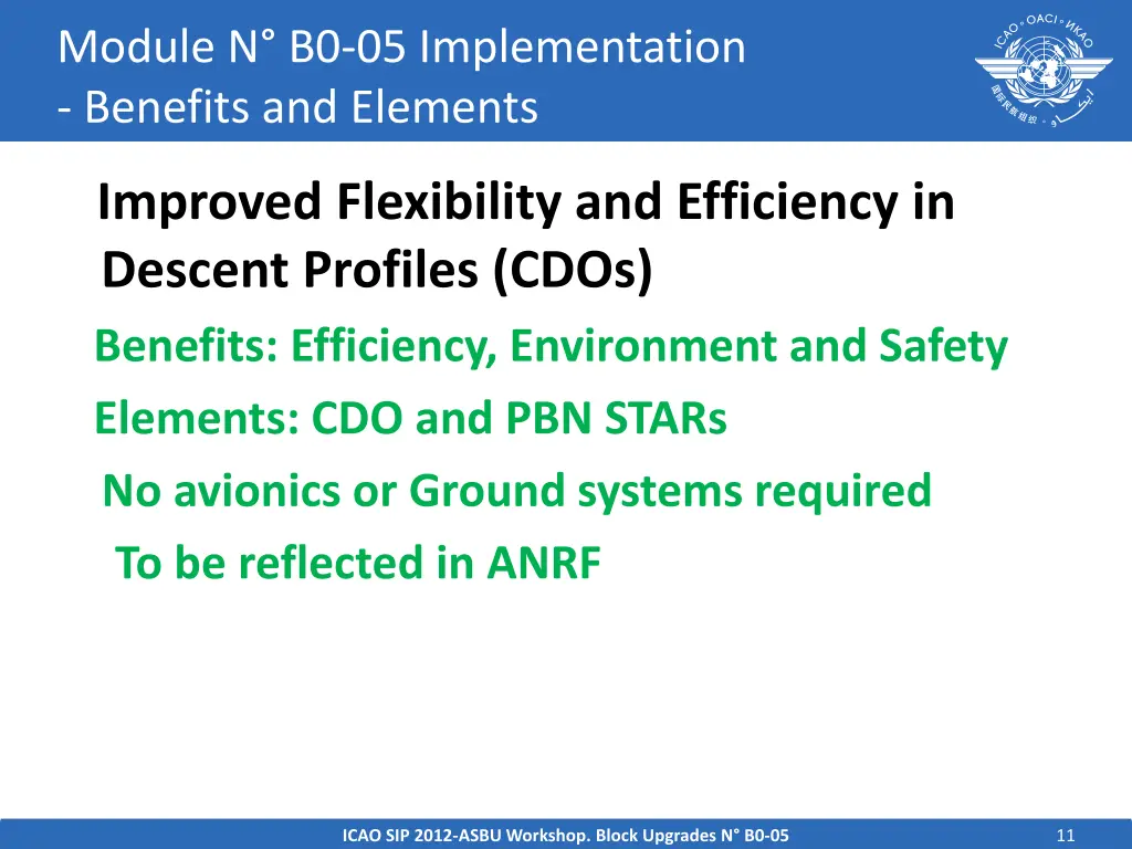 module n b0 05 implementation benefits