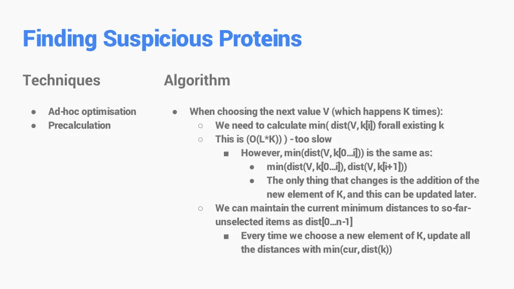 finding suspicious proteins