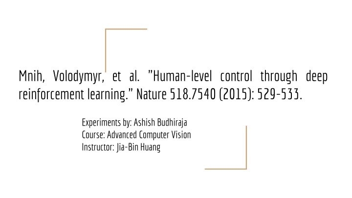 mnih volodymyr et al human level control through