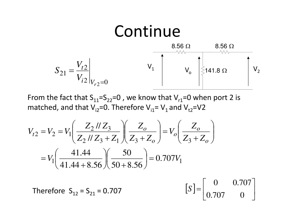continue