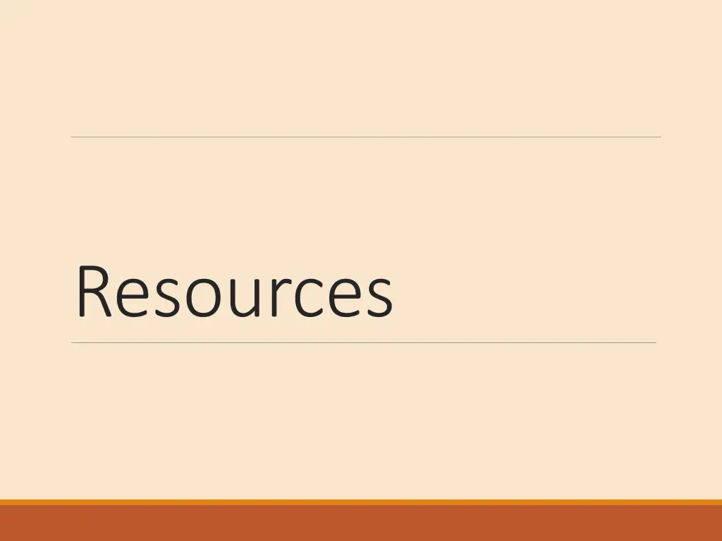 resources
