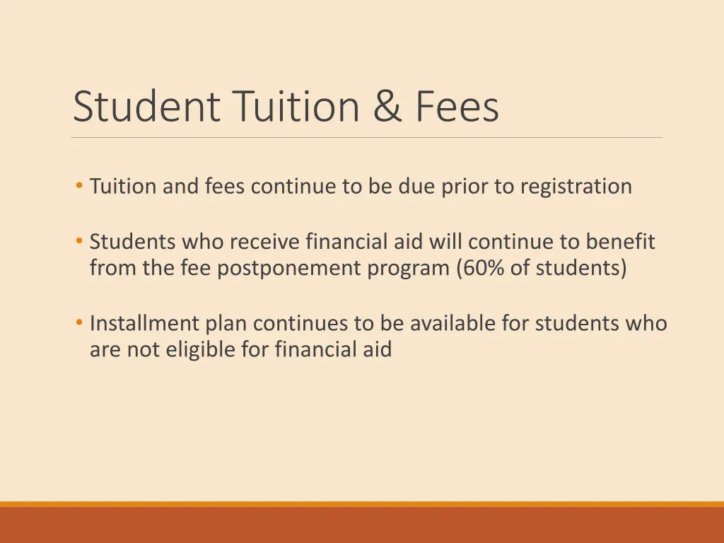 student tuition fees