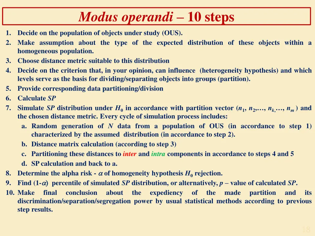 modus operandi 10 steps