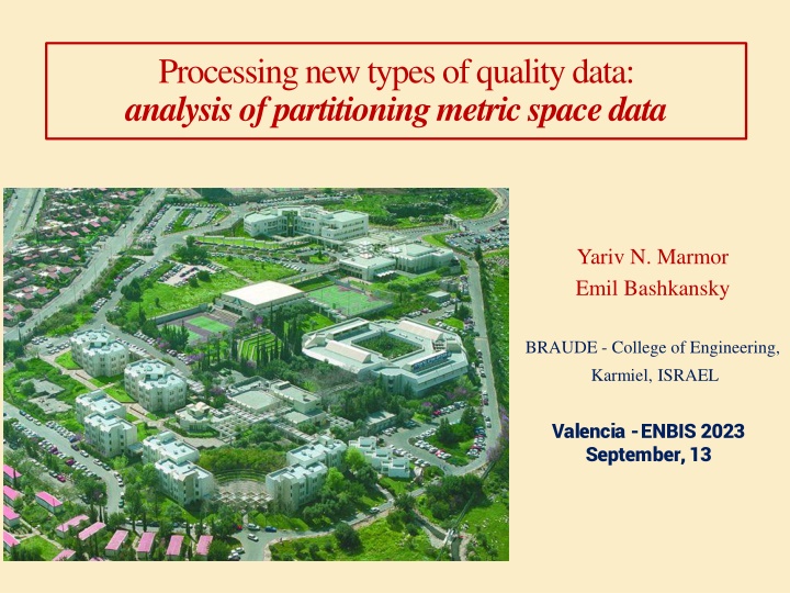 processing new types of quality data analysis