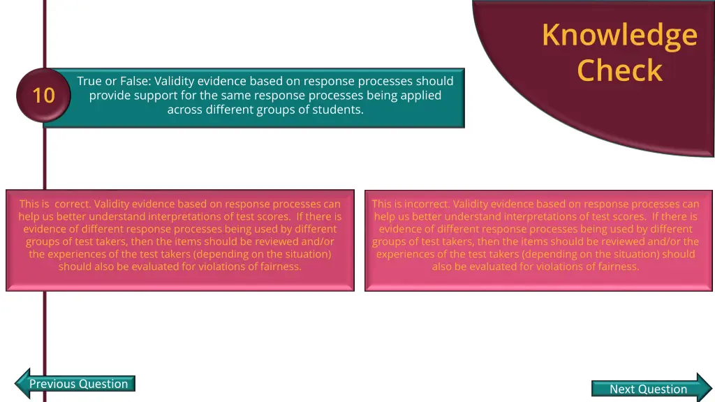 knowledge check 9