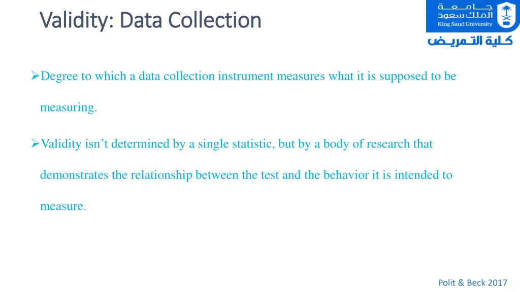 validity data collection validity data collection