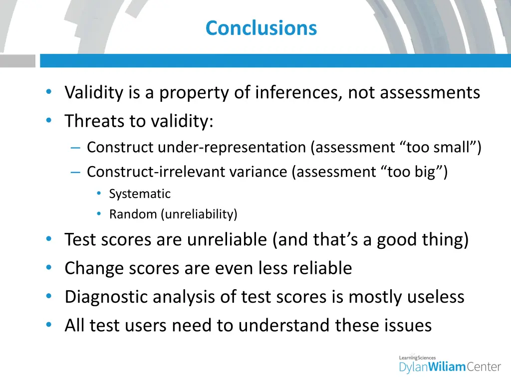 conclusions