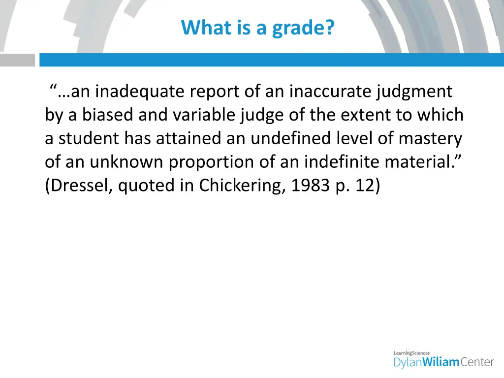what is a grade