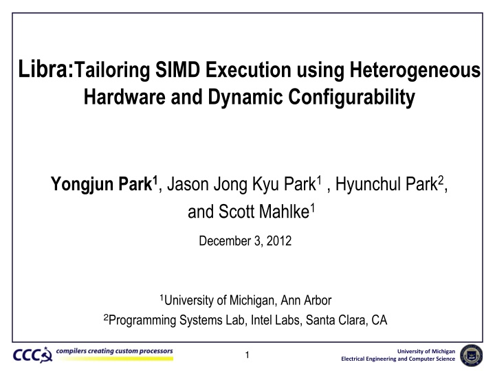 libra tailoring simd execution using