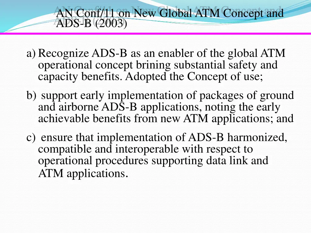 an conf 11 on new global atm concept