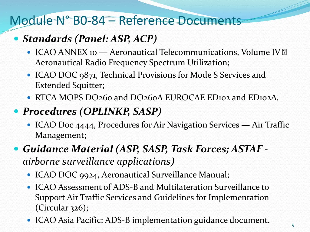 module n b0 84 reference documents