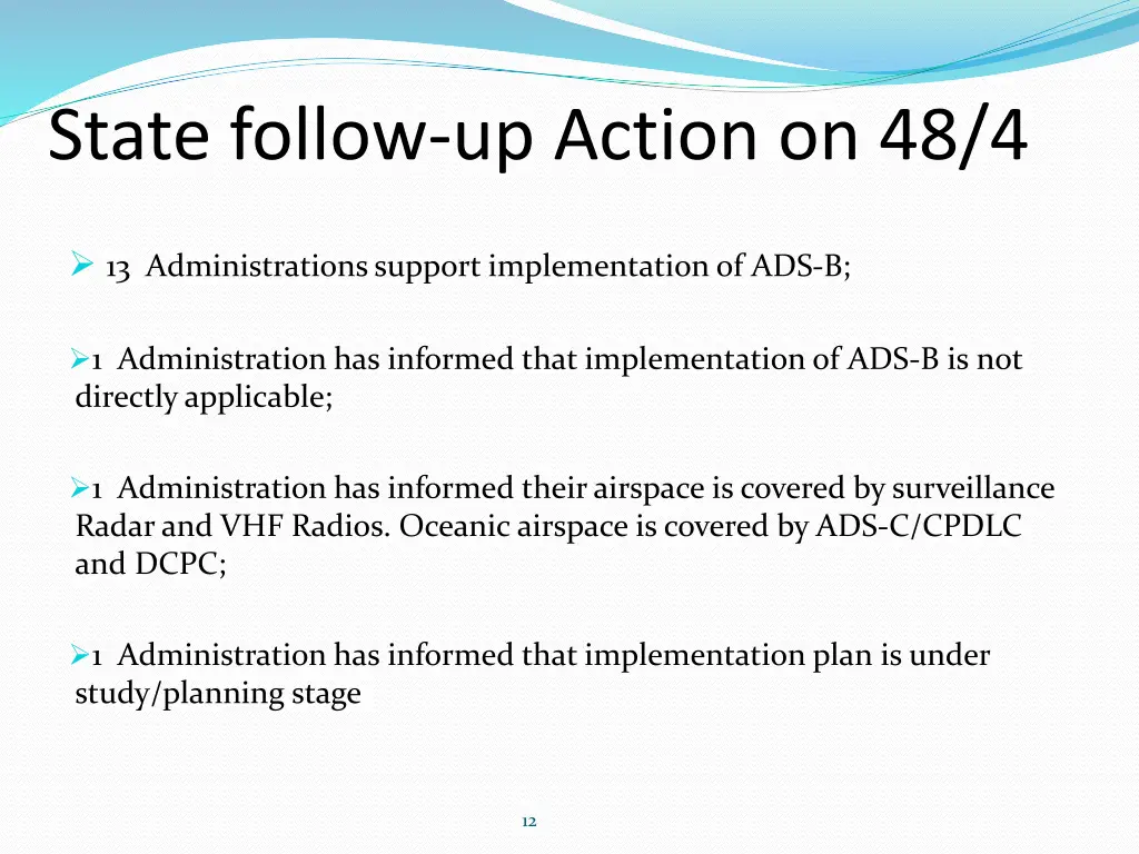state follow up action on 48 4