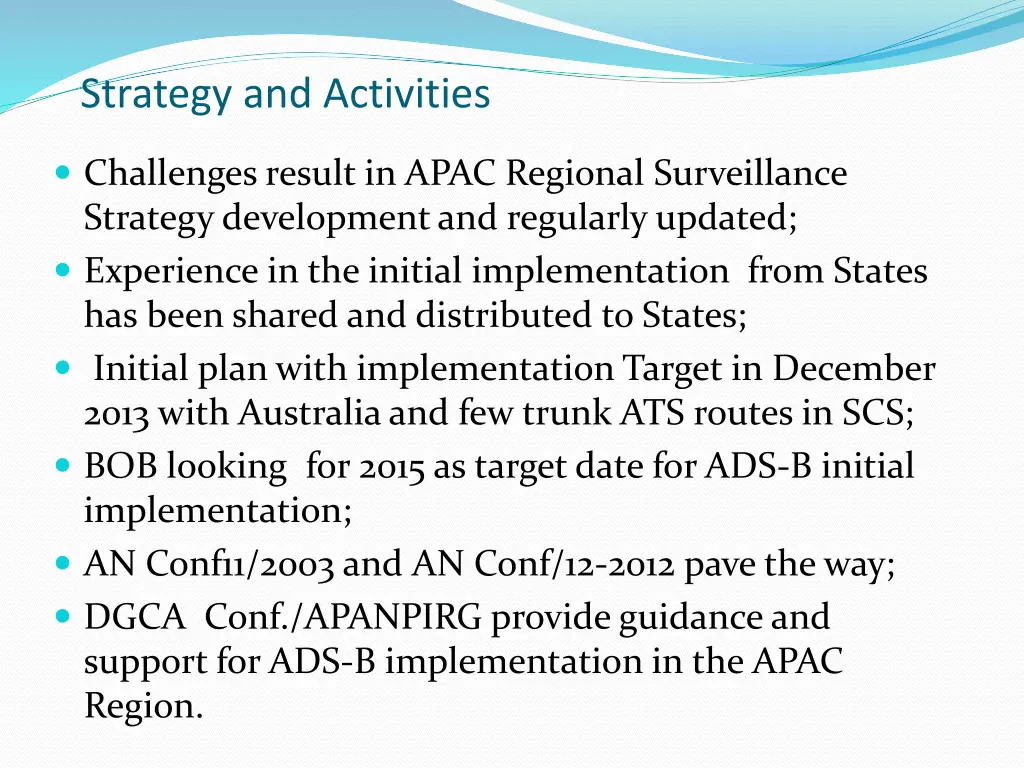 strategy and activities
