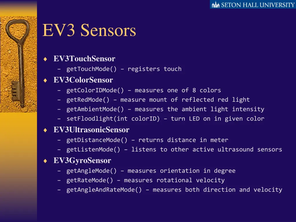 ev3 sensors