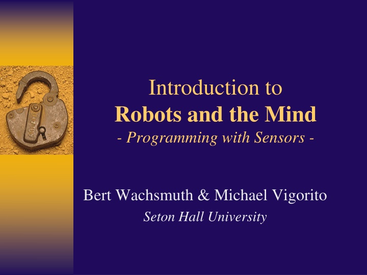 introduction to robots and the mind programming