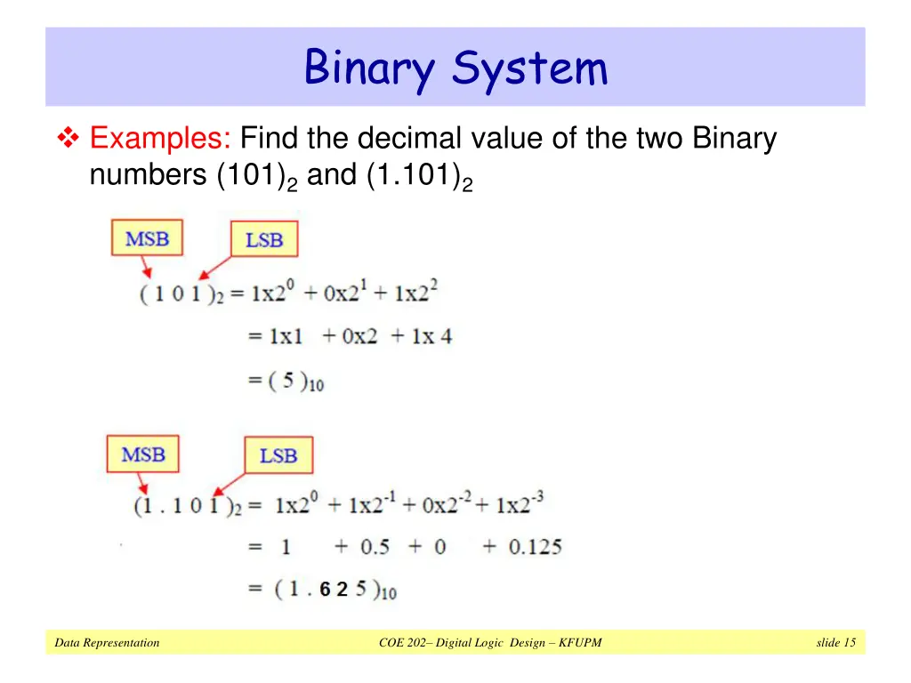 binary system 1